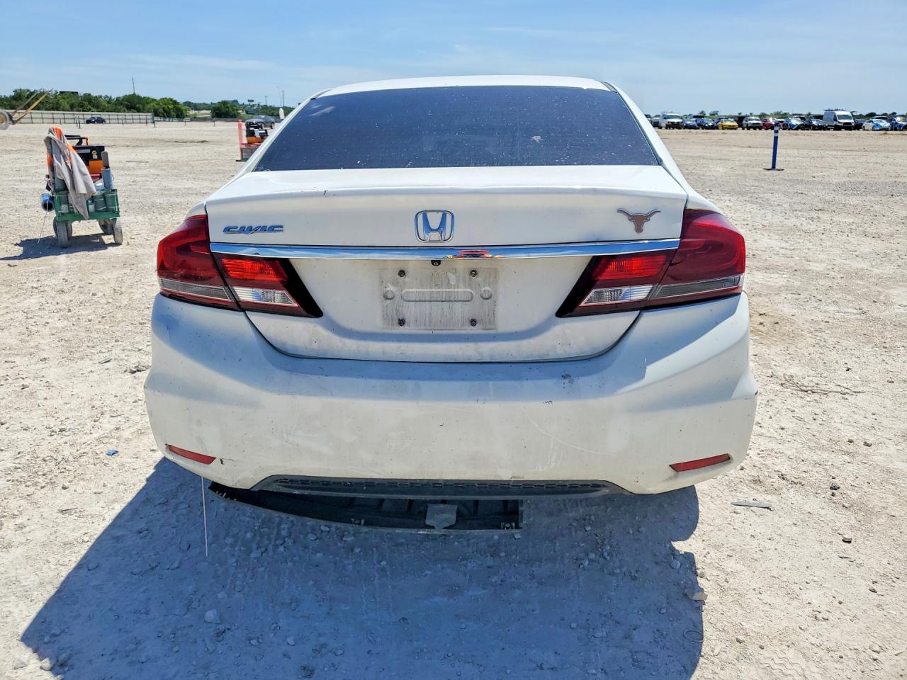 2013 Honda Civic Lx White vin: 2HGFB2F52DH548541