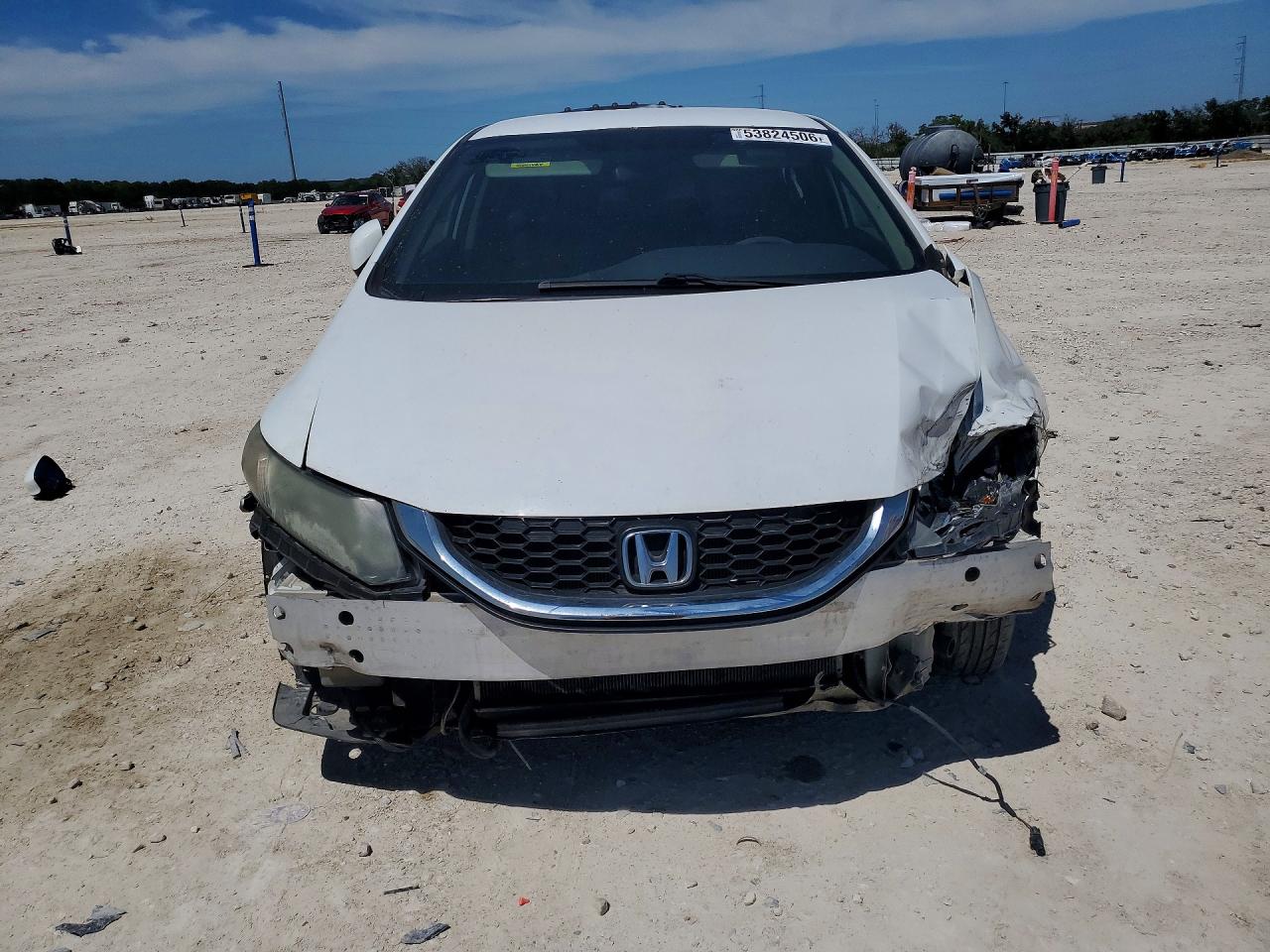 2013 Honda Civic Lx White vin: 2HGFB2F52DH548541