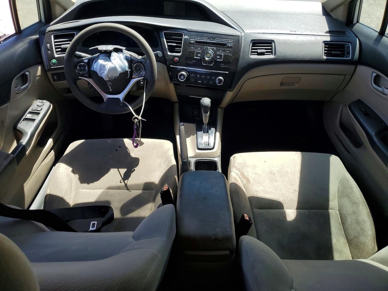 2013 Honda Civic Lx White vin: 2HGFB2F52DH548541