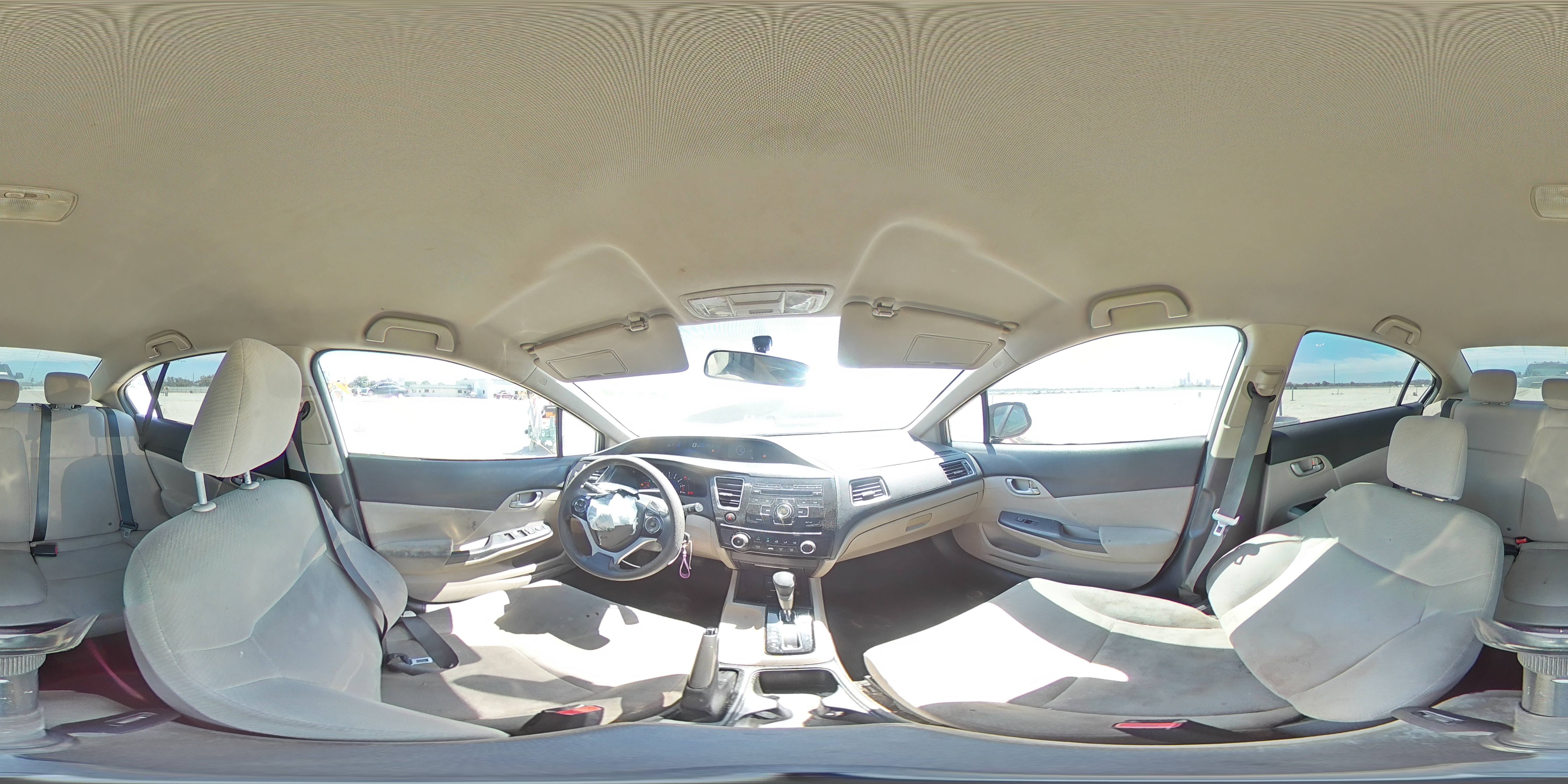 2013 Honda Civic Lx White vin: 2HGFB2F52DH548541