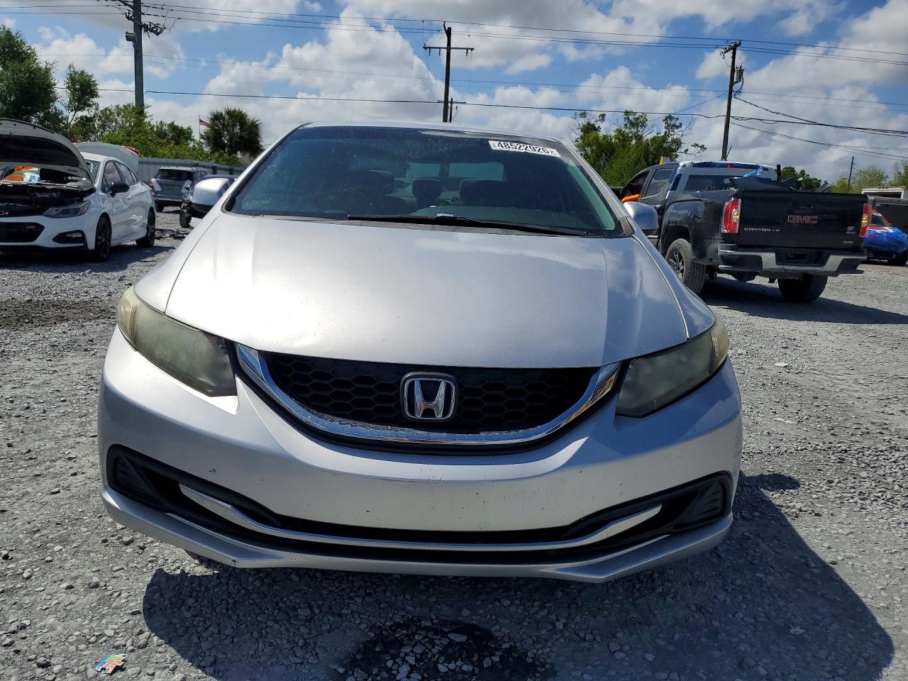 2013 Honda Civic Lx Silver vin: 2HGFB2F52DH551200