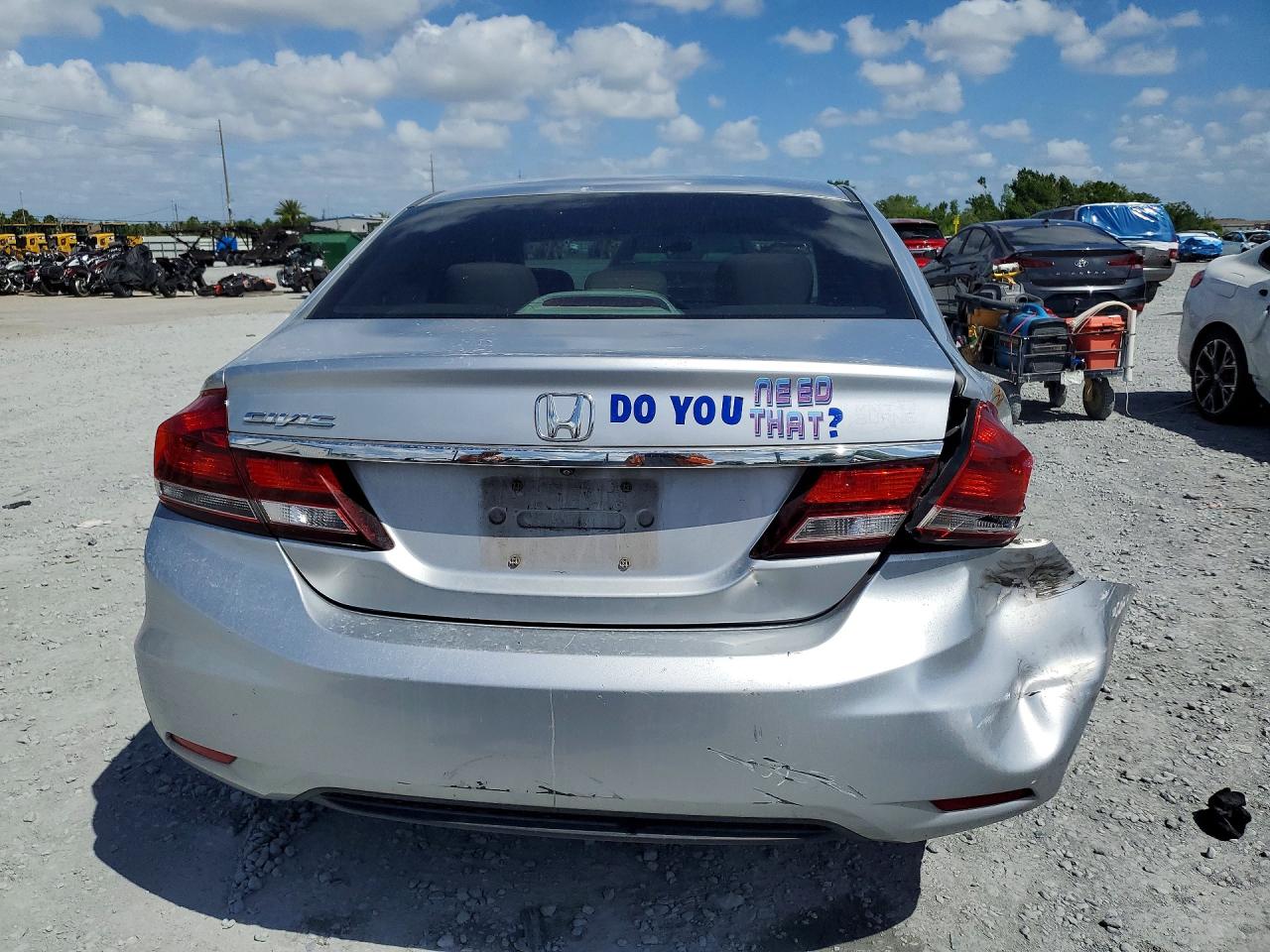 2013 Honda Civic Lx Silver vin: 2HGFB2F52DH551200