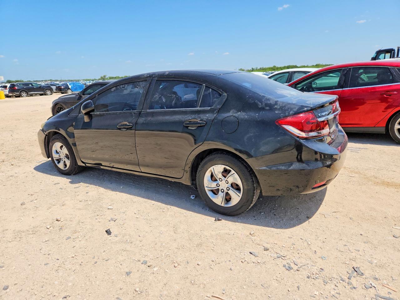 2013 Honda Civic Lx Black vin: 2HGFB2F52DH558437