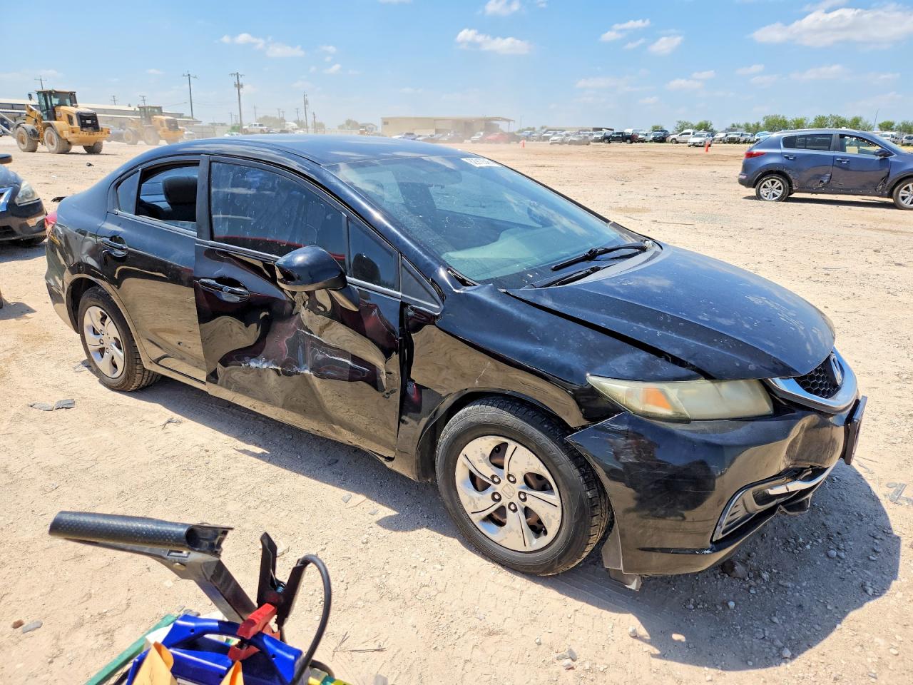 2013 Honda Civic Lx Black vin: 2HGFB2F52DH558437