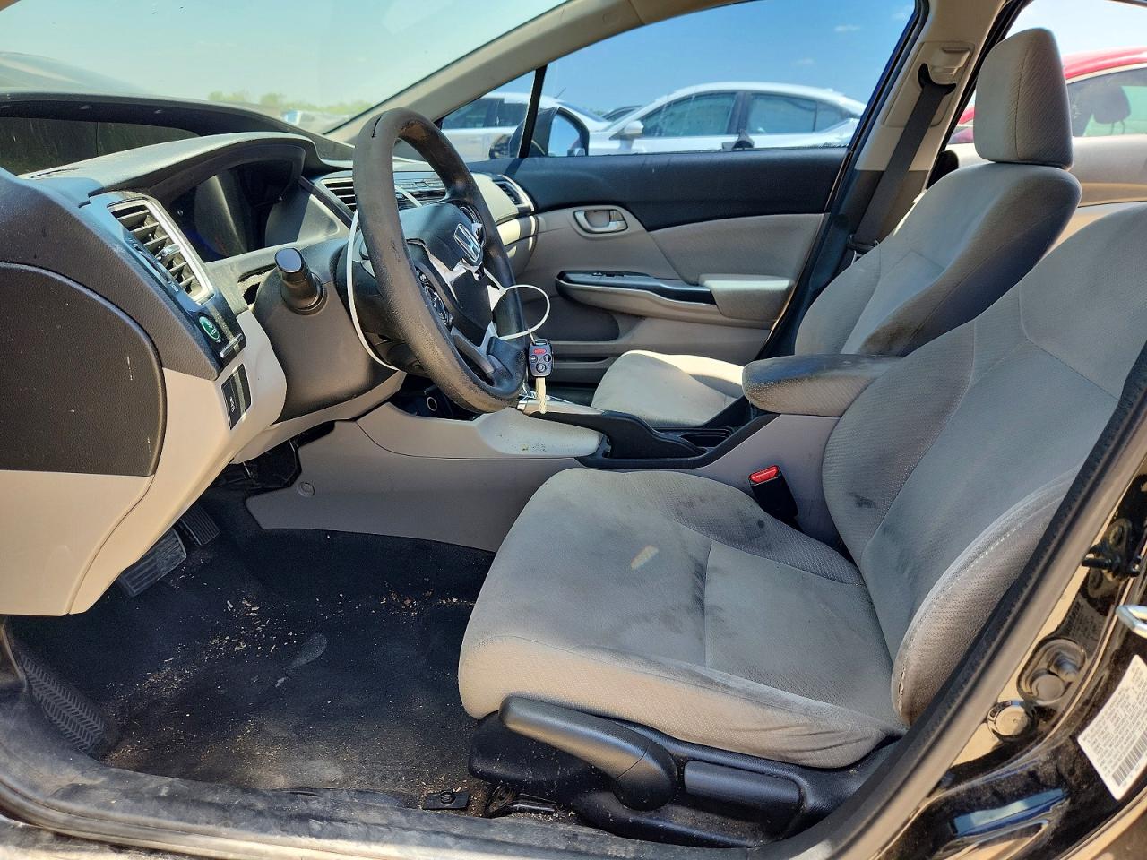 2013 Honda Civic Lx Black vin: 2HGFB2F52DH558437
