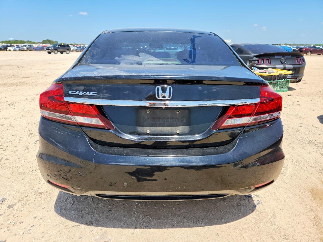 2013 Honda Civic Lx Black vin: 2HGFB2F52DH558437