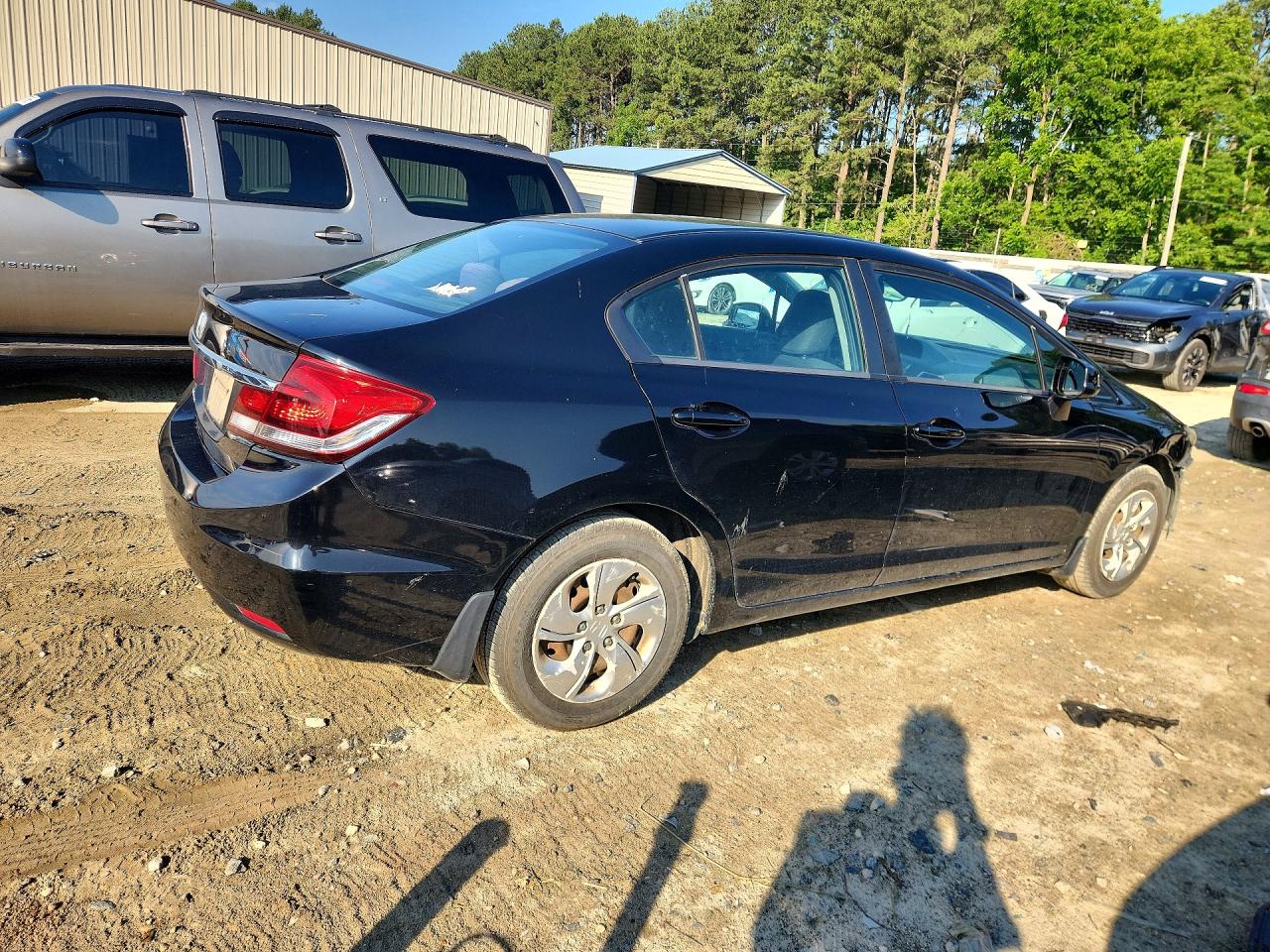 2013 Honda Civic Lx Black vin: 2HGFB2F52DH566182