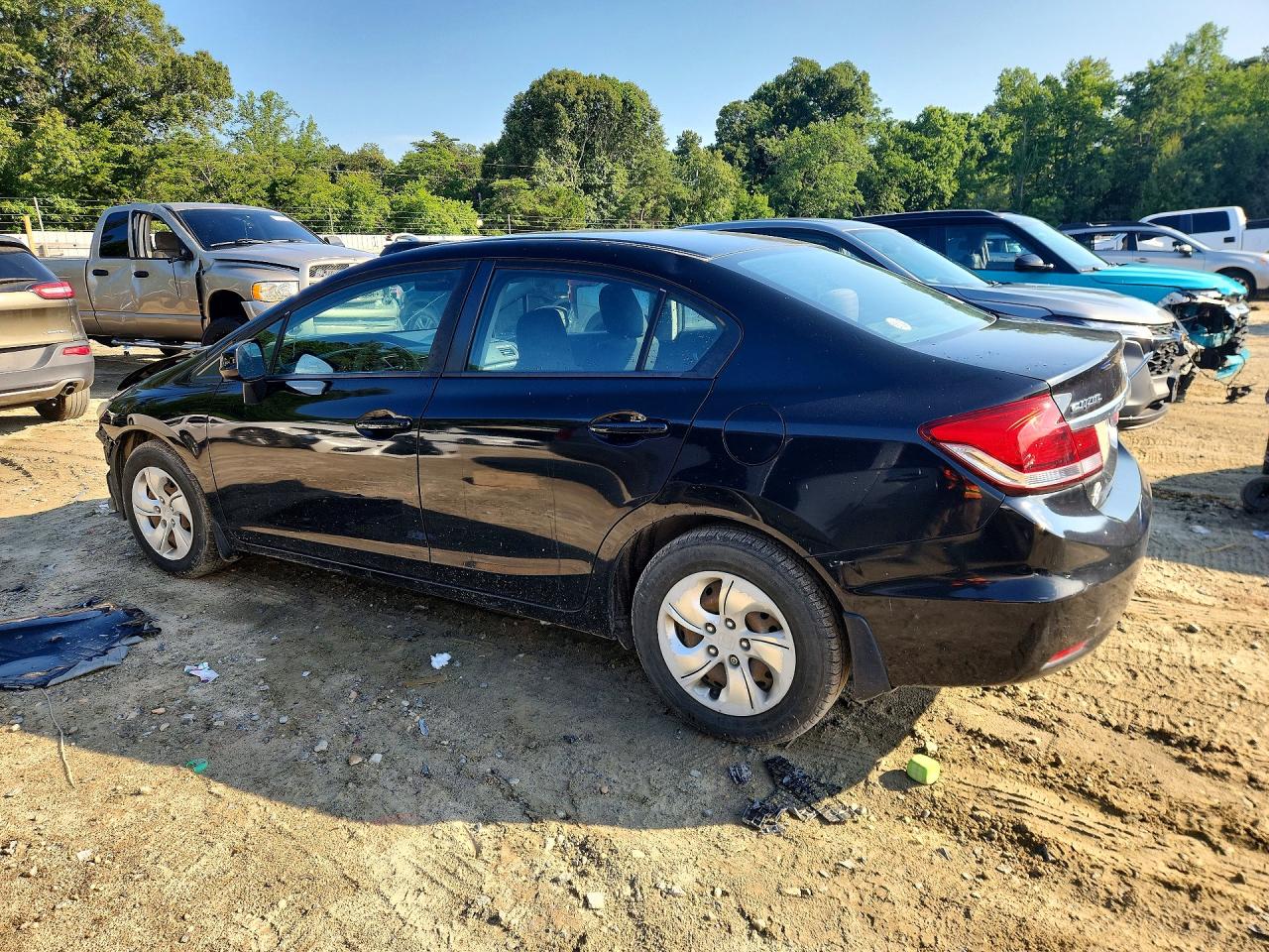 2013 Honda Civic Lx Black vin: 2HGFB2F52DH566182