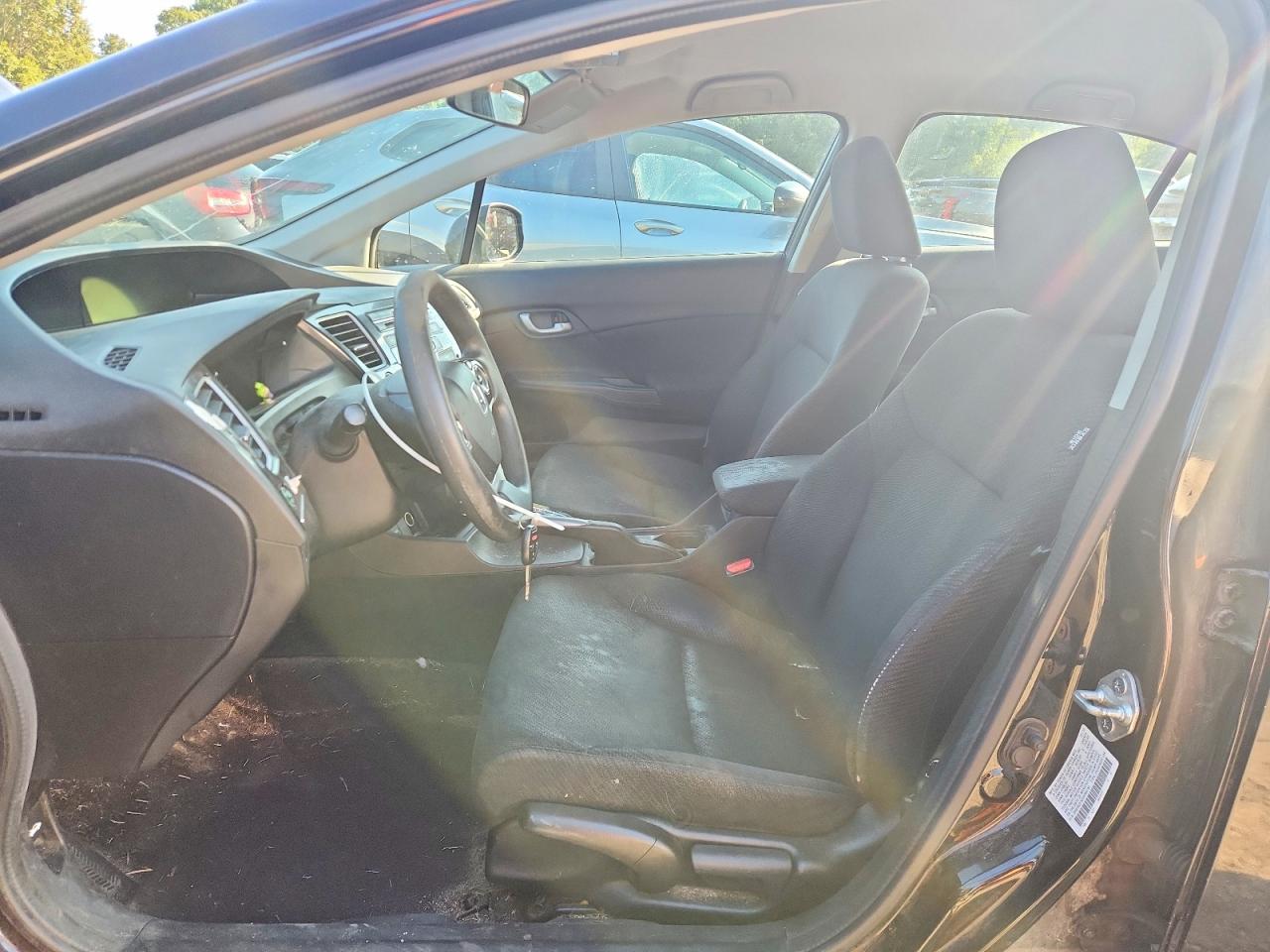 2013 Honda Civic Lx Black vin: 2HGFB2F52DH566182