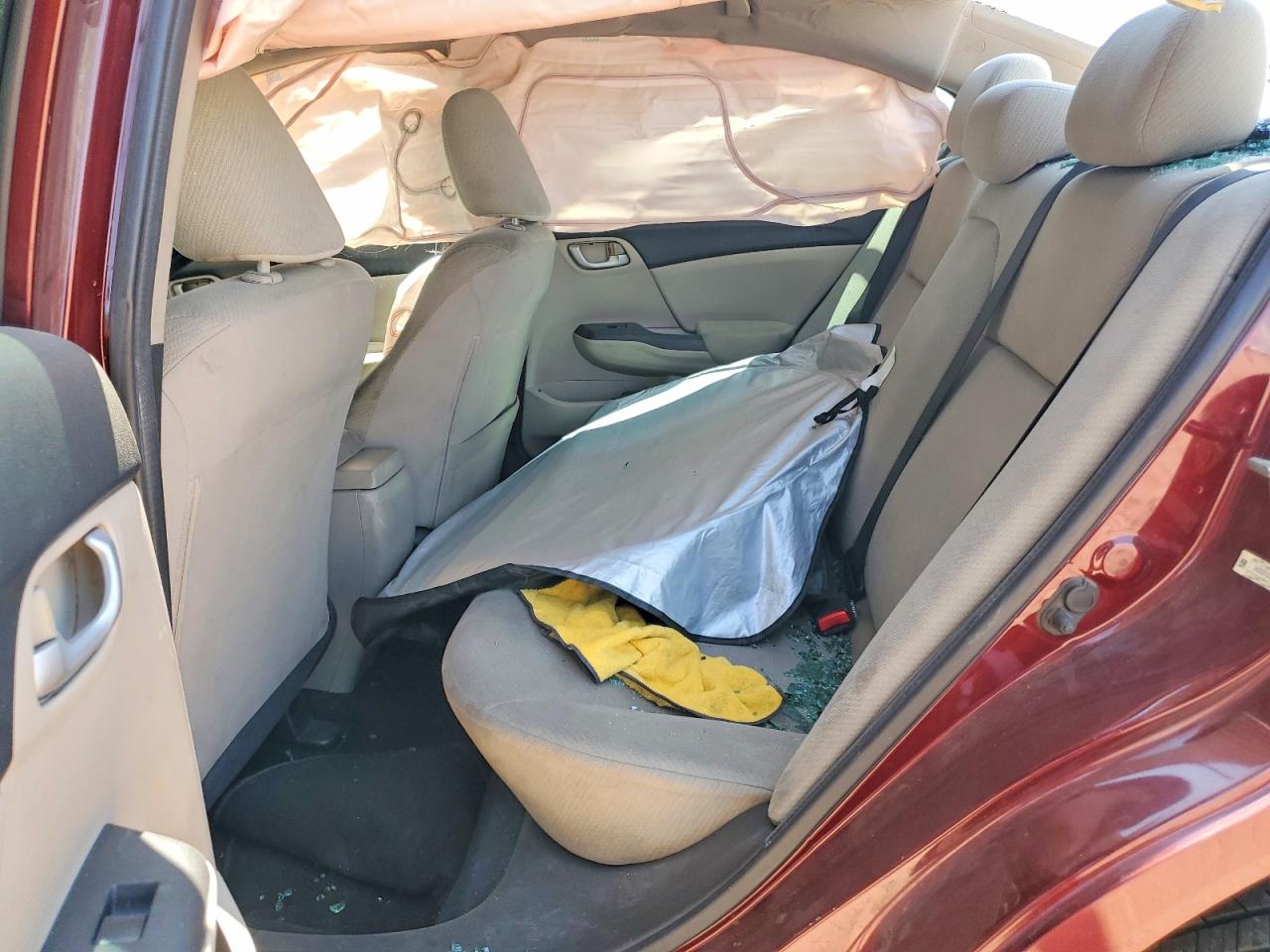 2013 Honda Civic Lx Maroon vin: 2HGFB2F52DH571382