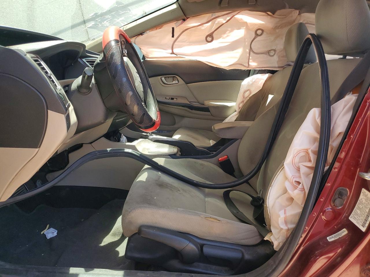 2013 Honda Civic Lx Maroon vin: 2HGFB2F52DH571382