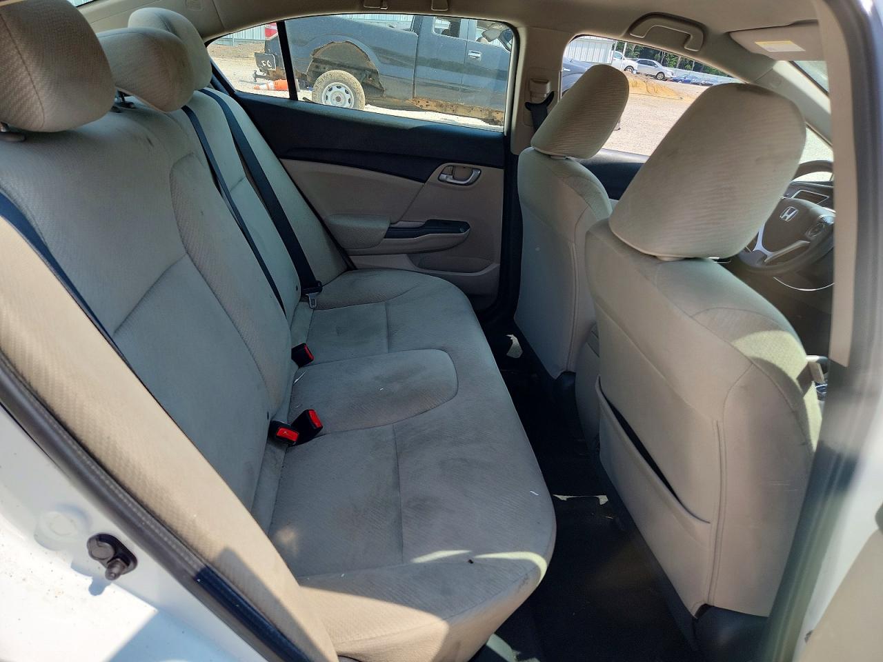2013 Honda Civic Lx White vin: 2HGFB2F52DH574850