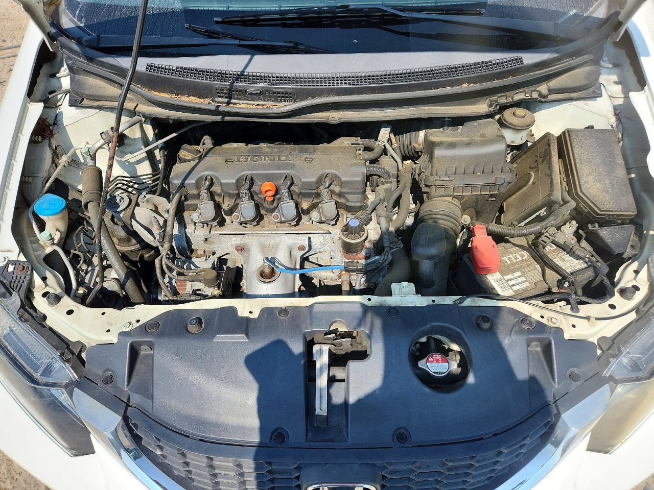 2013 Honda Civic Lx White vin: 2HGFB2F52DH574850