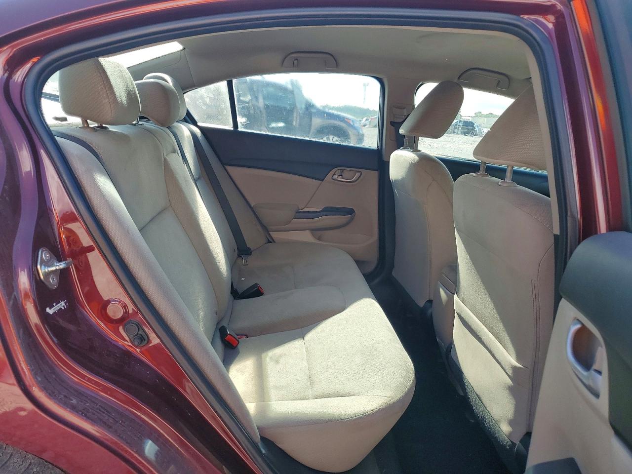 2013 Honda Civic Lx Maroon vin: 2HGFB2F52DH575559