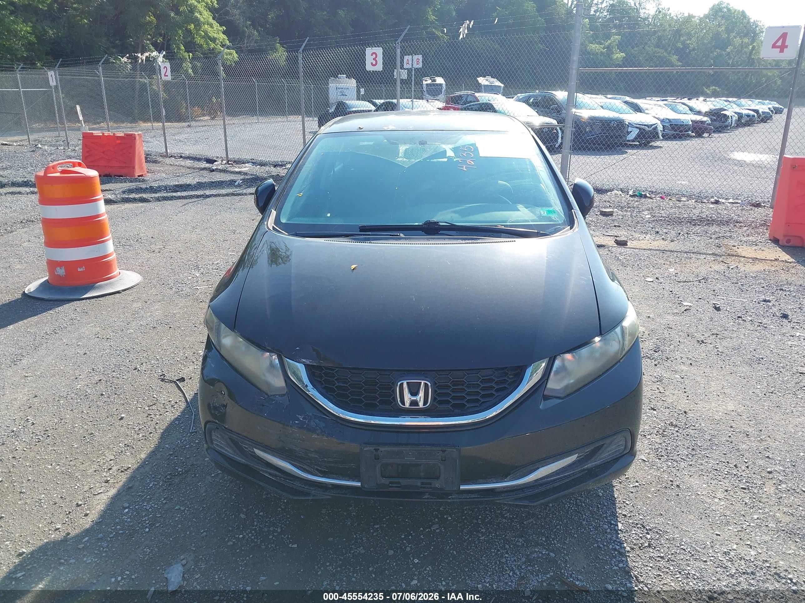 2013 Honda Civic Lx Black vin: 2HGFB2F52DH576419