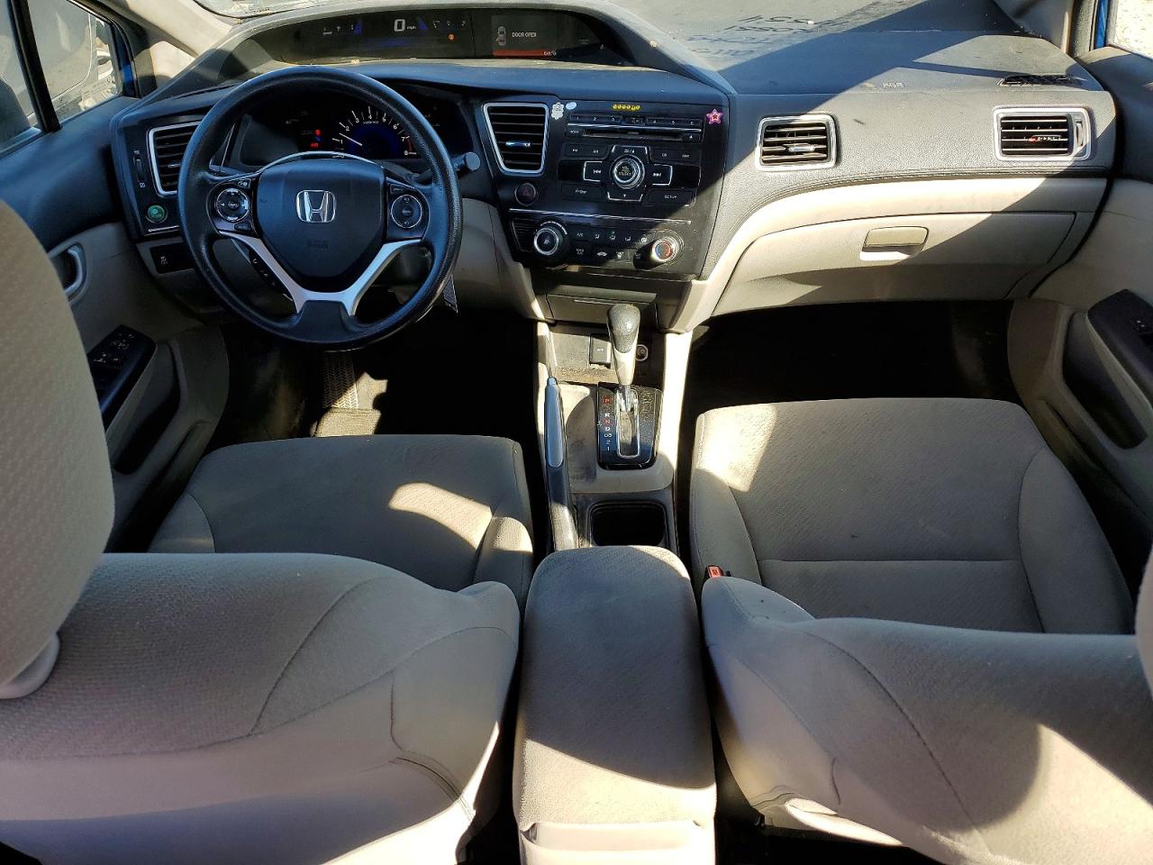2013 Honda Civic Lx Blue vin: 2HGFB2F52DH577408