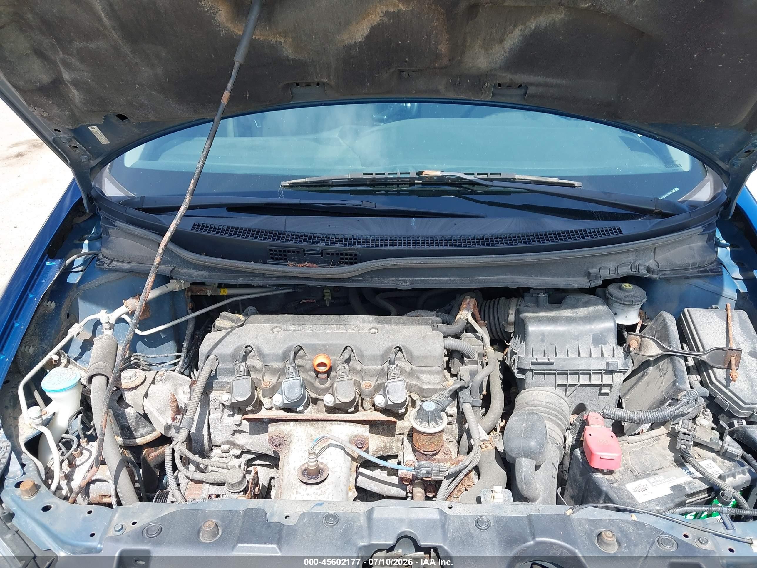 2013 Honda Civic Lx Blue vin: 2HGFB2F52DH577425