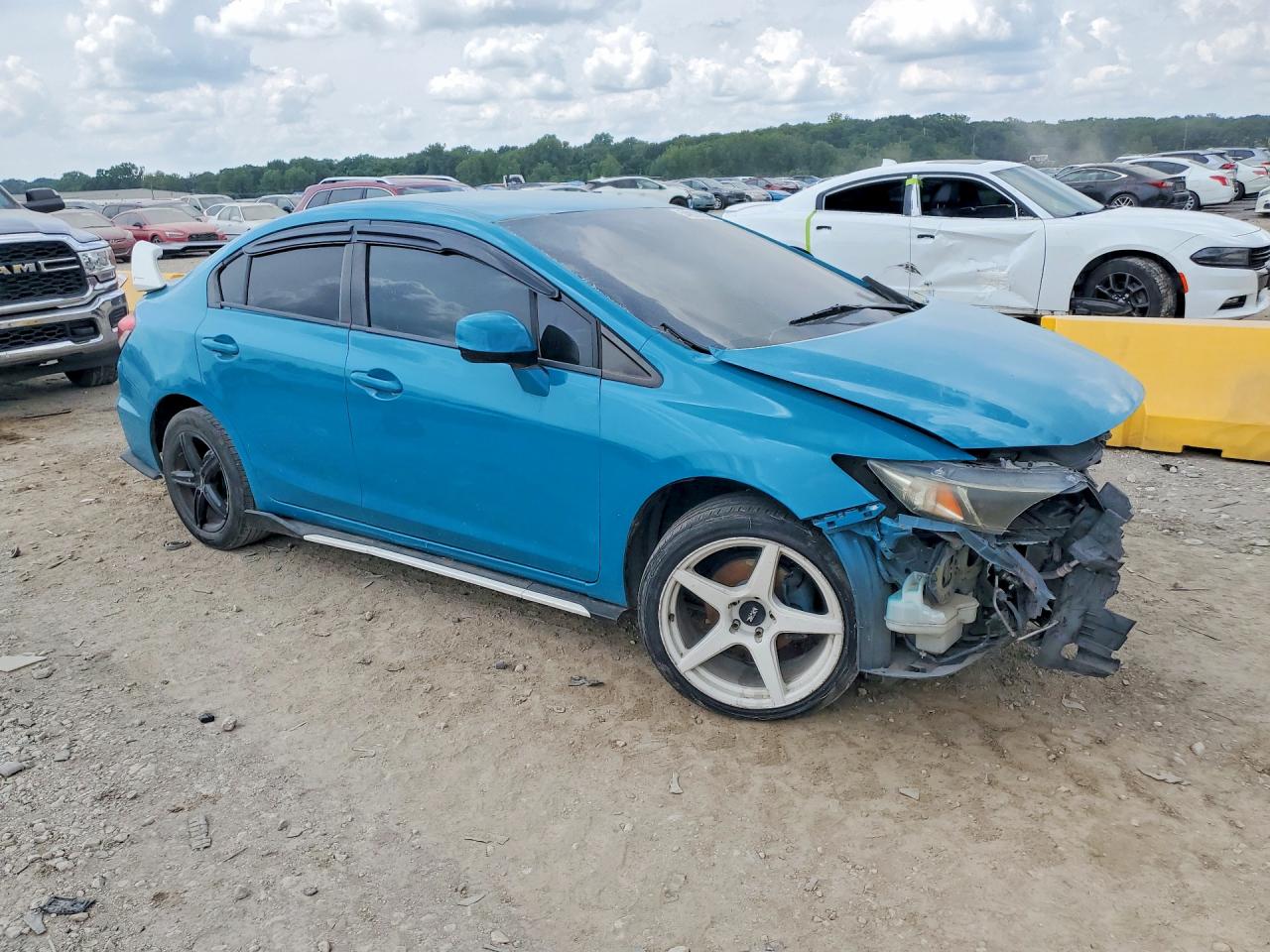 2013 Honda Civic Lx Синий vin: 2HGFB2F52DH587324