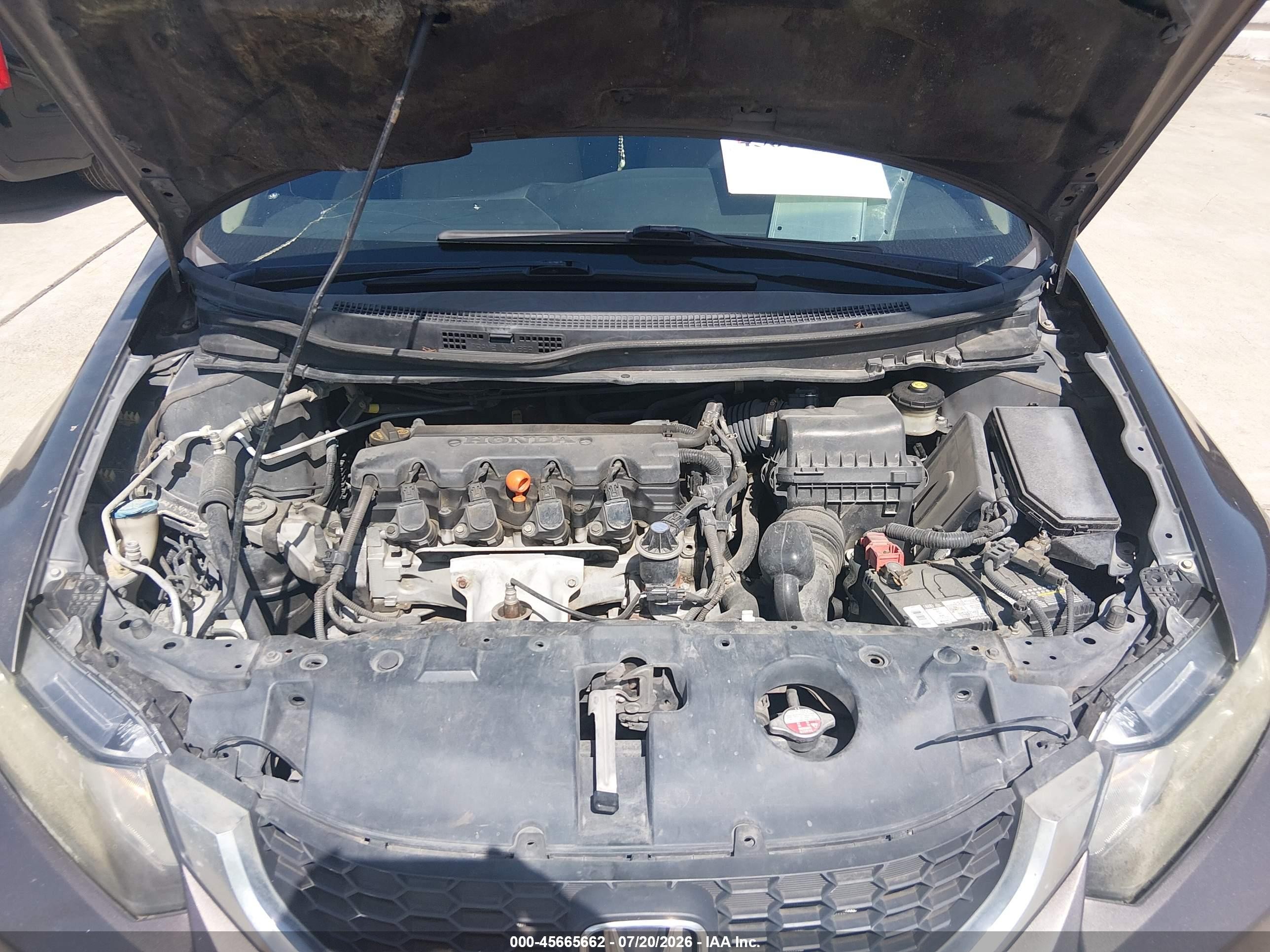 2013 Honda Civic Lx Gray vin: 2HGFB2F52DH593446