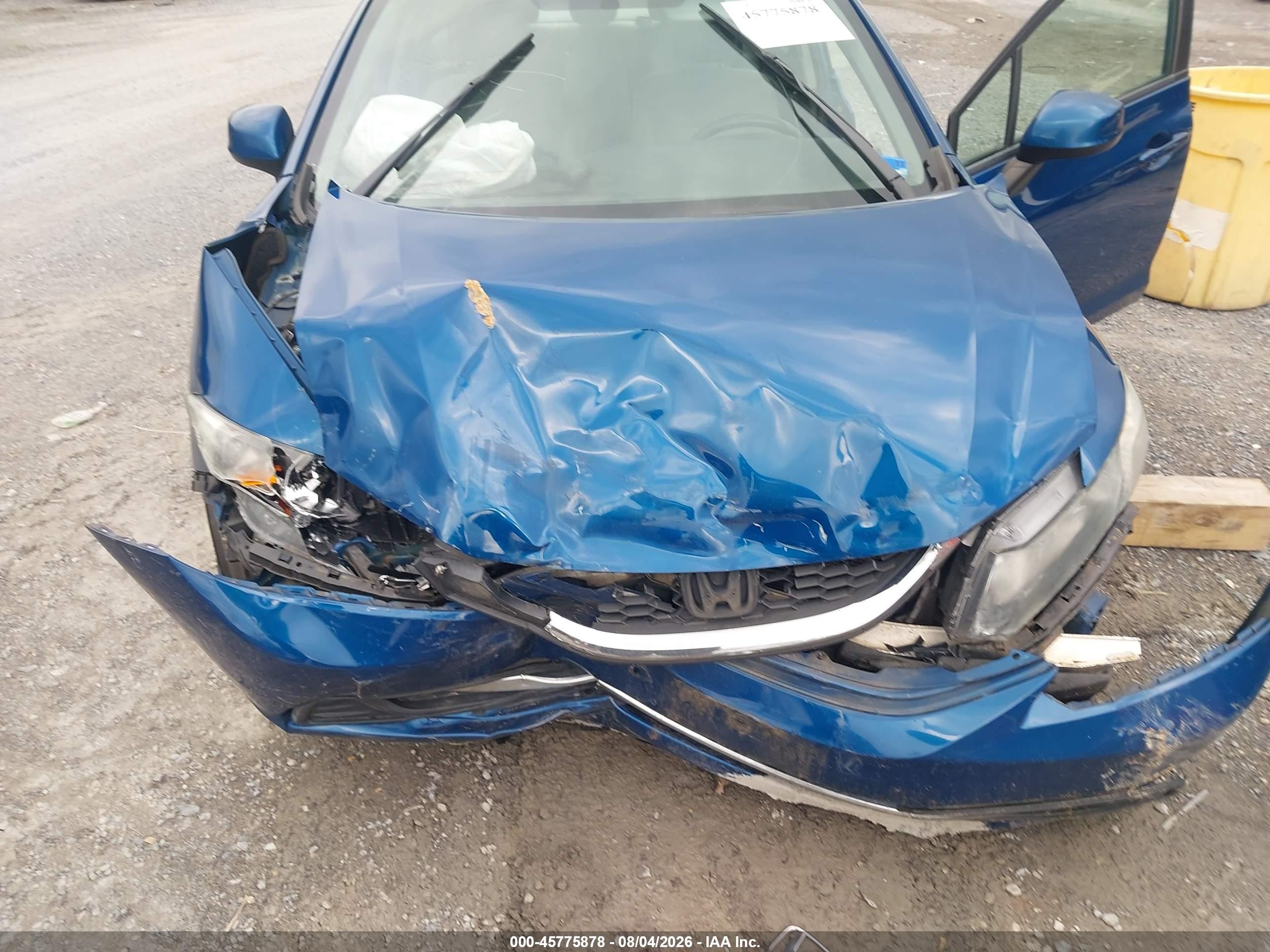 2013 Honda Civic Lx Blue vin: 2HGFB2F52DH593477