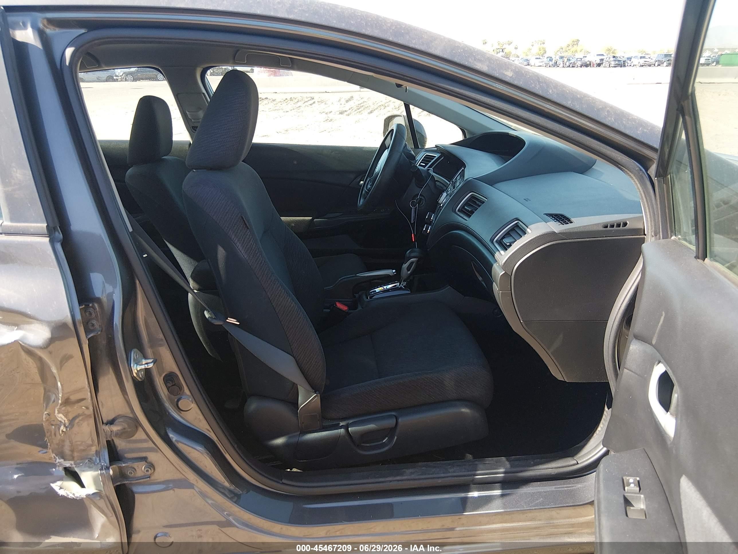 2013 Honda Civic Lx Gray vin: 2HGFB2F52DH594693