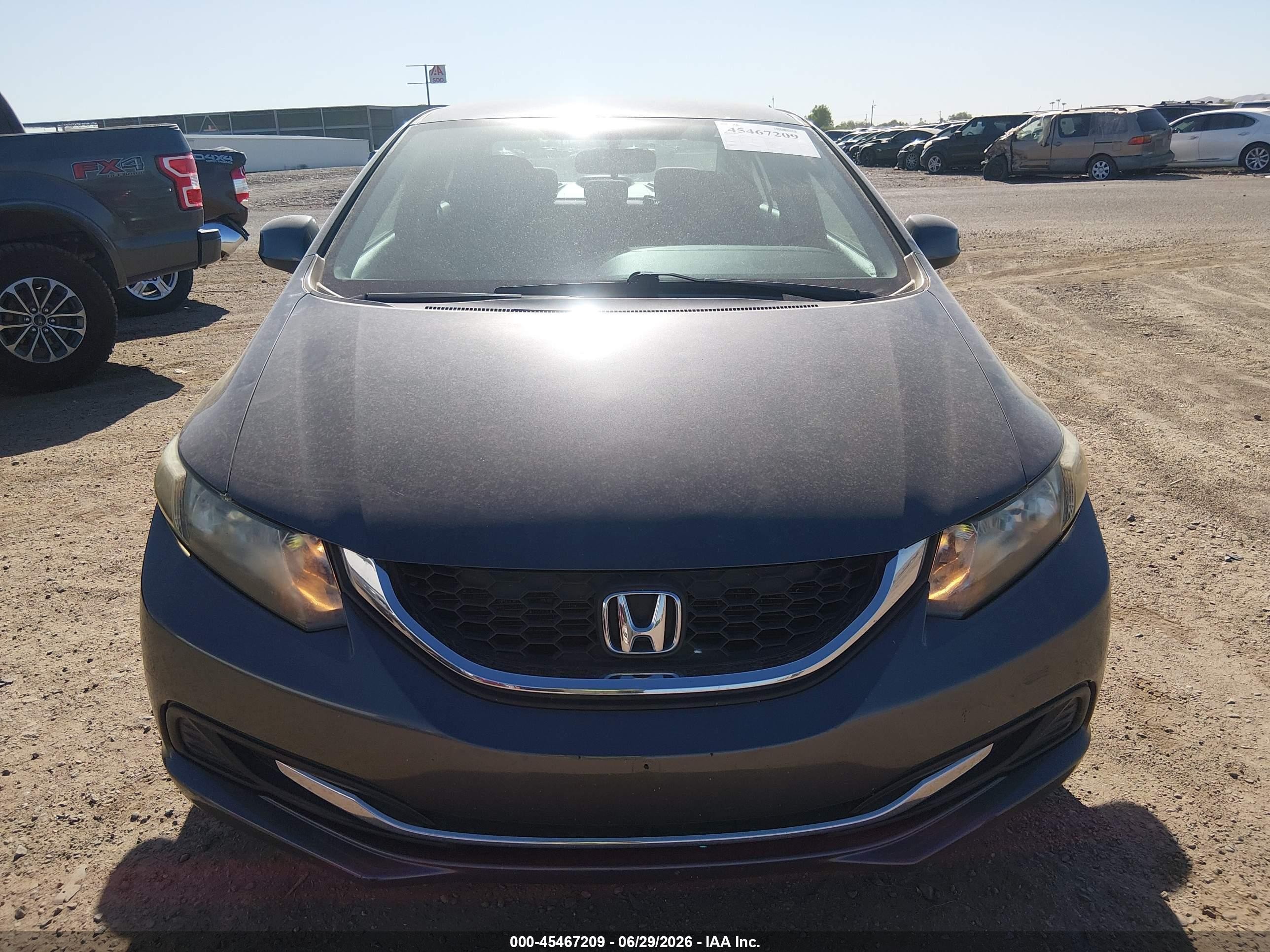 2013 Honda Civic Lx Gray vin: 2HGFB2F52DH594693