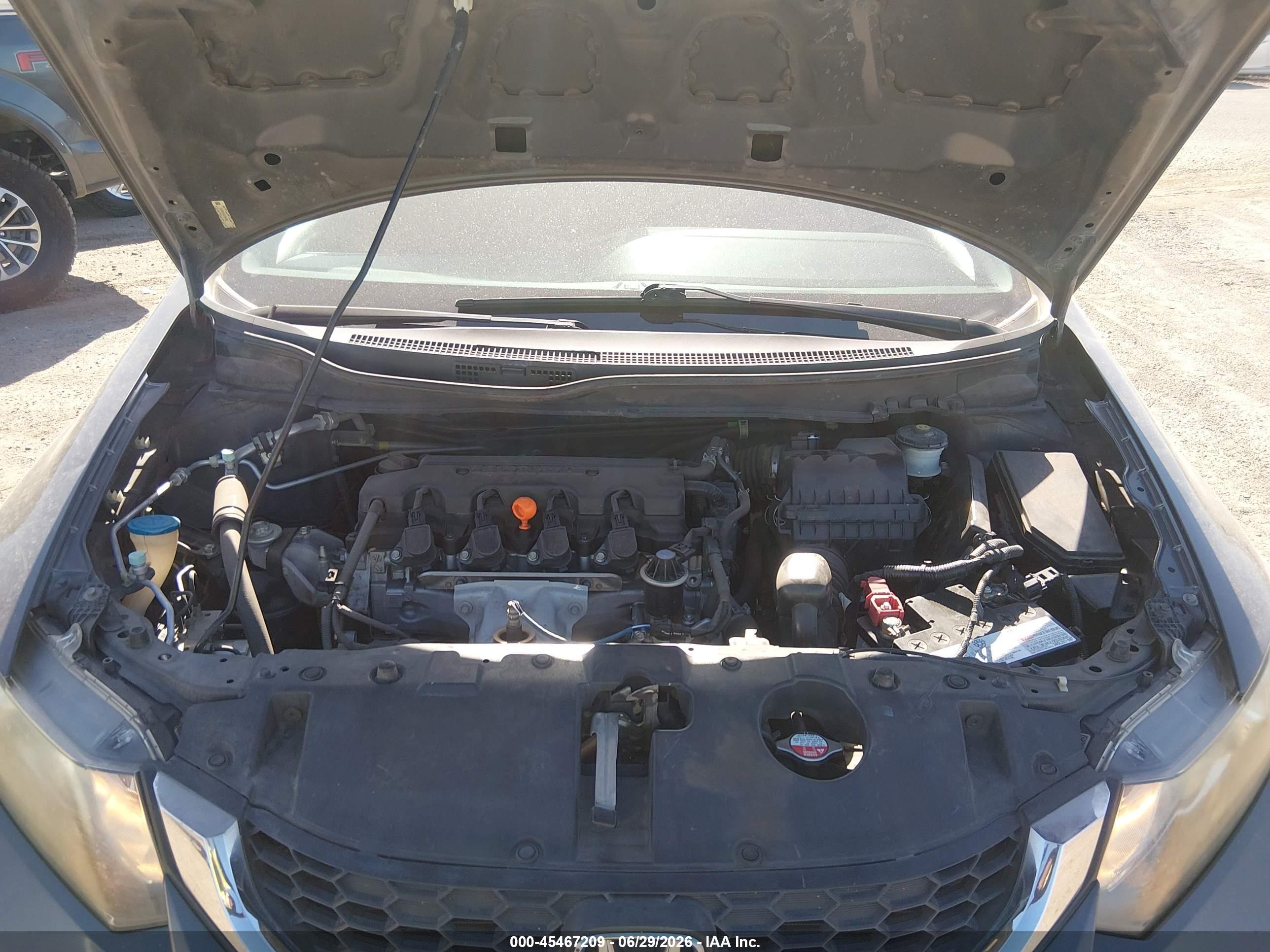 2013 Honda Civic Lx Gray vin: 2HGFB2F52DH594693