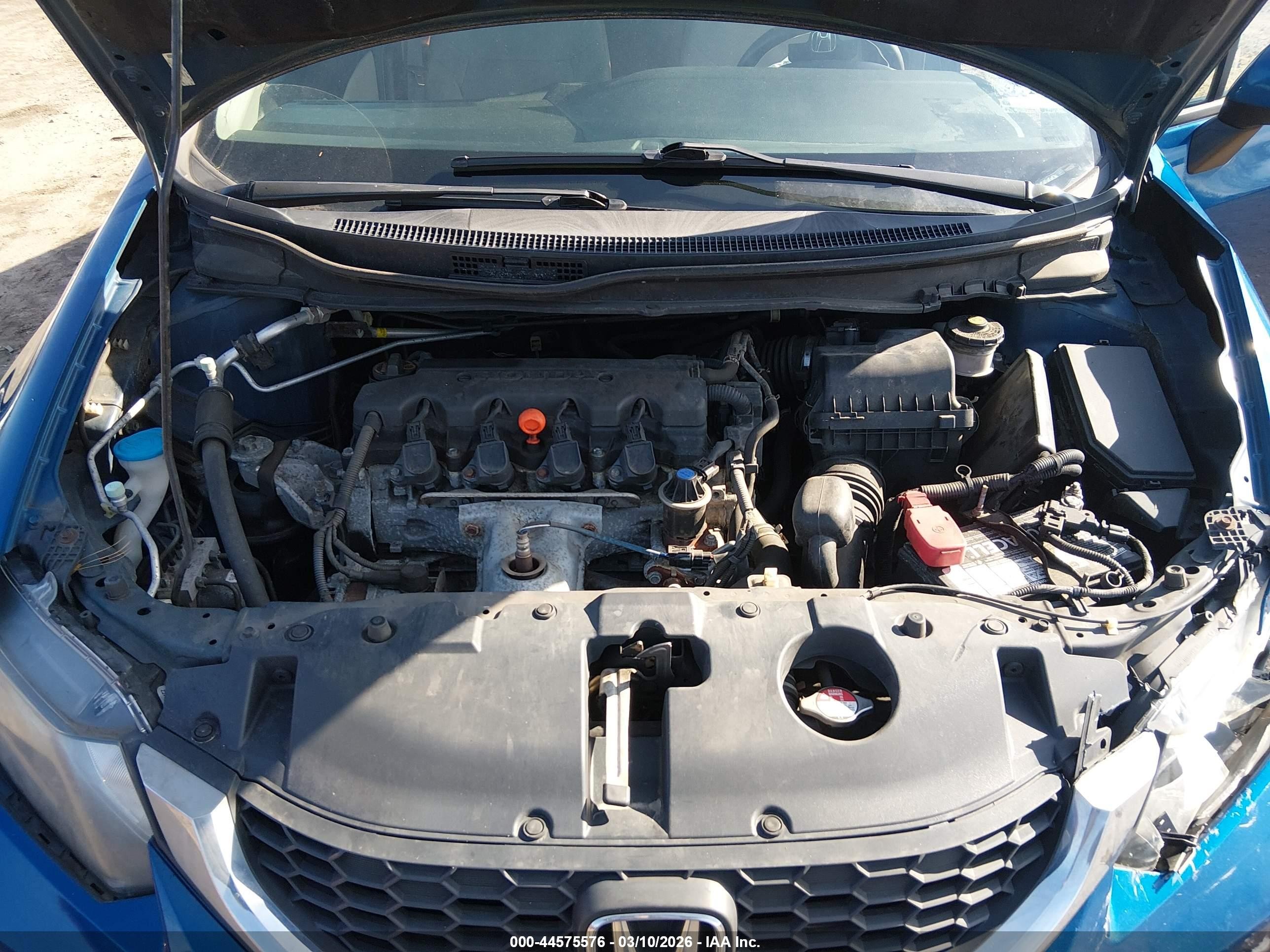 2013 Honda Civic Lx Blue vin: 2HGFB2F52DH596637