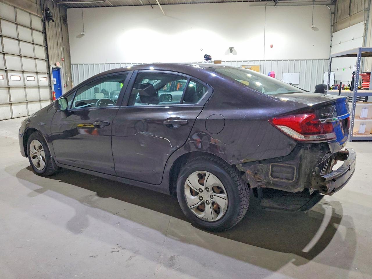 2013 Honda Civic Lx Brown vin: 2HGFB2F52DH597626