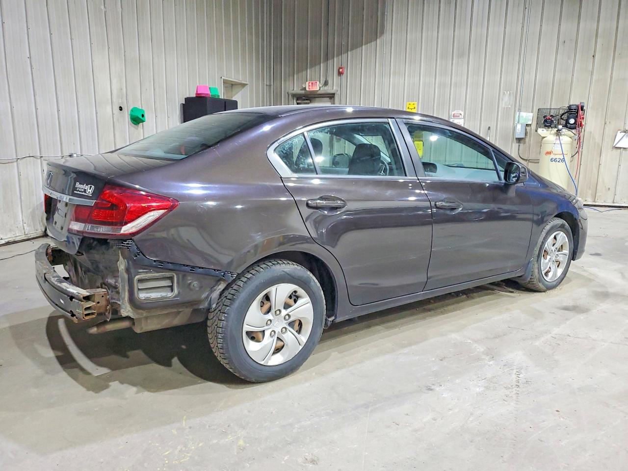2013 Honda Civic Lx Brown vin: 2HGFB2F52DH597626