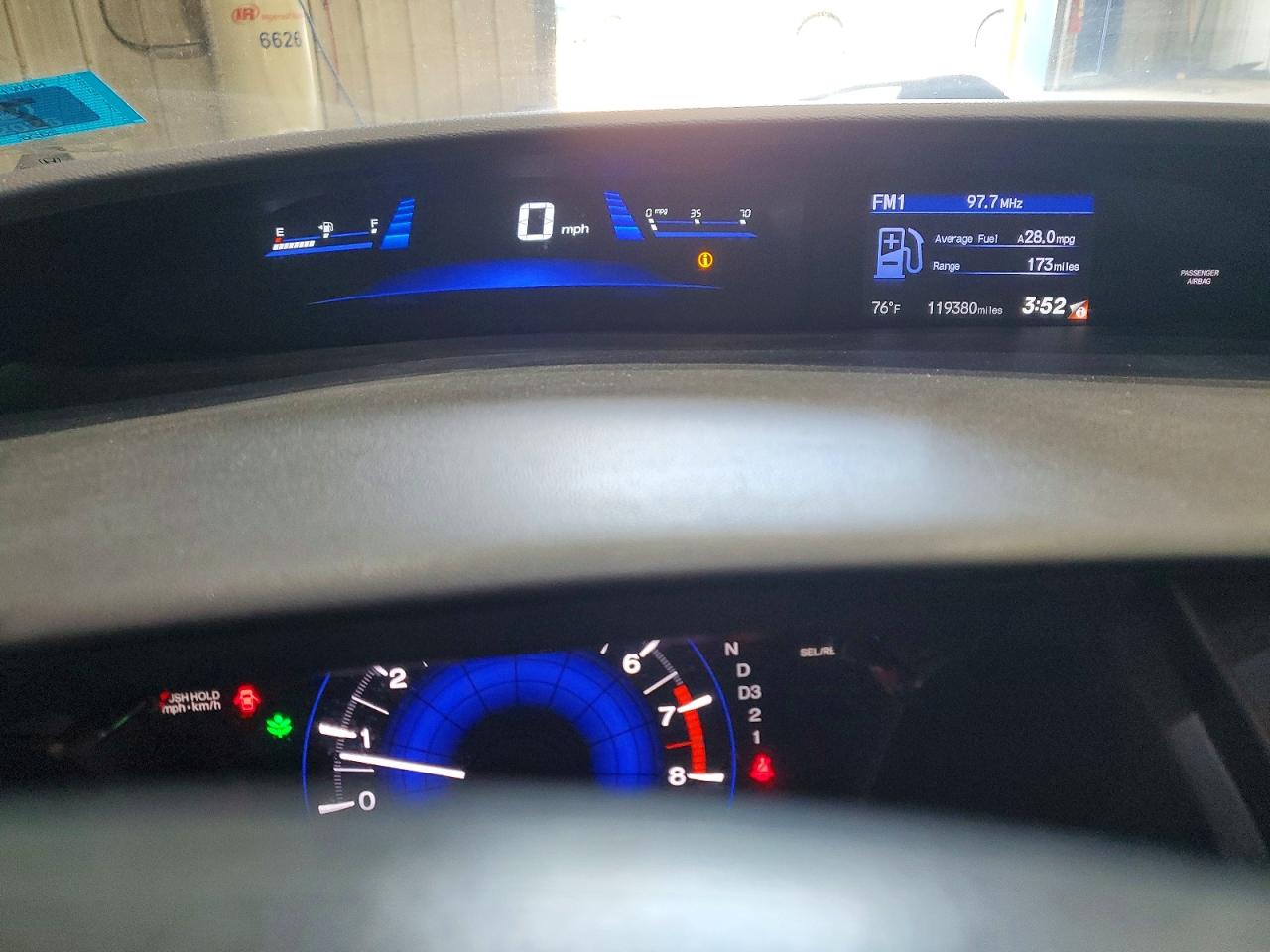 2013 Honda Civic Lx Brown vin: 2HGFB2F52DH597626