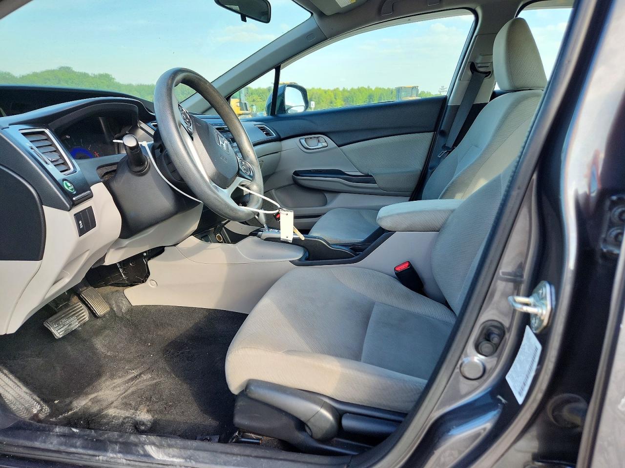 2013 Honda Civic Lx Gray vin: 2HGFB2F52DH598517