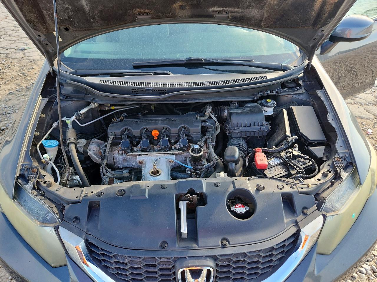 2013 Honda Civic Lx Gray vin: 2HGFB2F52DH598517