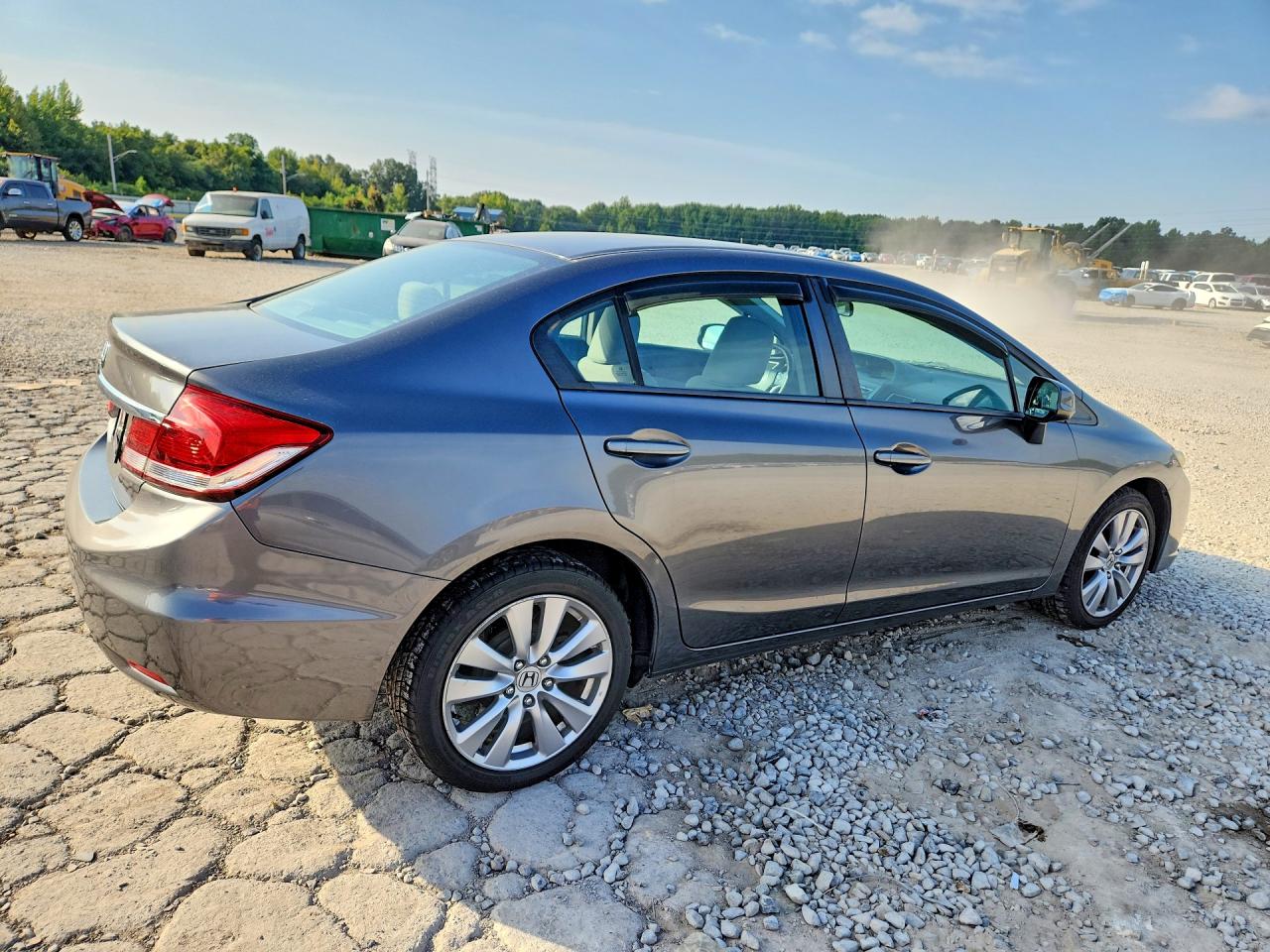 2013 Honda Civic Lx Gray vin: 2HGFB2F52DH598517