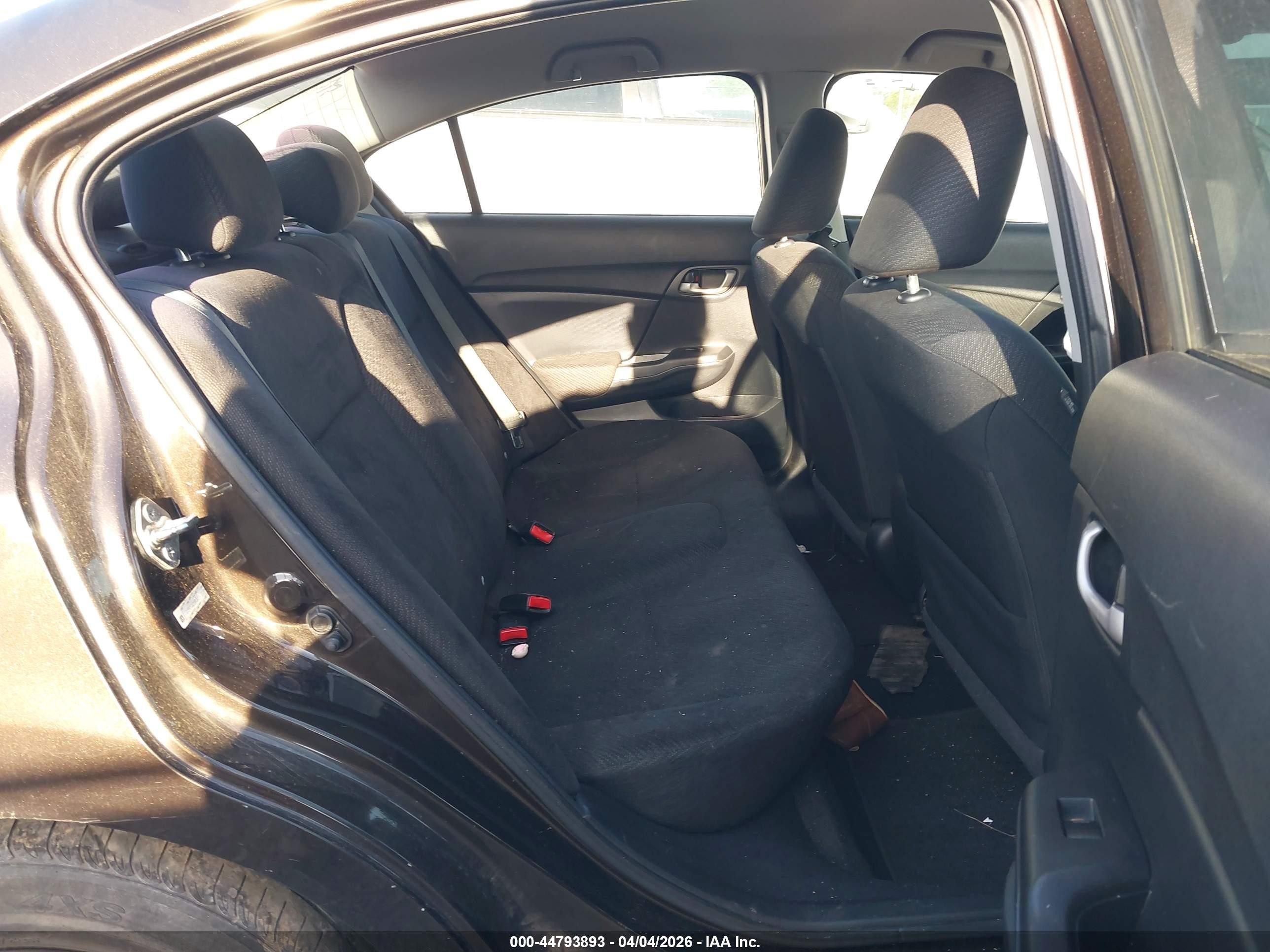 2013 Honda Civic Lx Черный vin: 2HGFB2F52DH599280