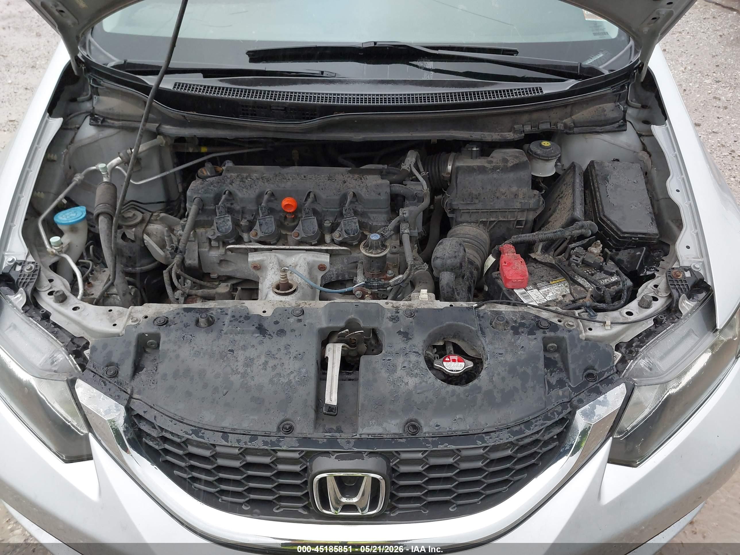 2013 Honda Civic Lx Silver vin: 2HGFB2F52DH600220