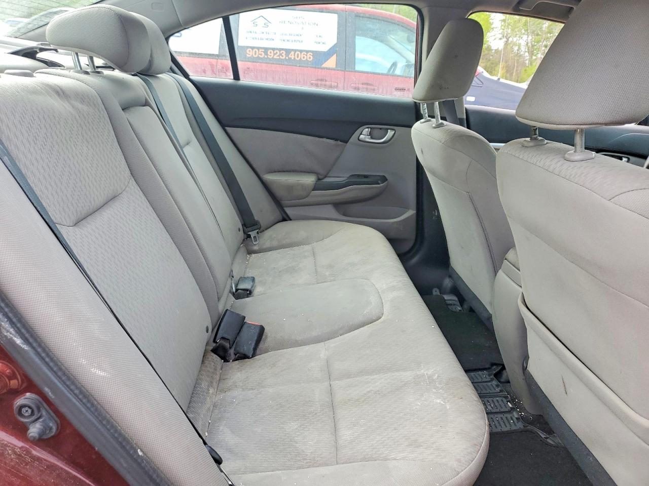 2014 Honda Civic Lx Burgundy vin: 2HGFB2F52EH014599