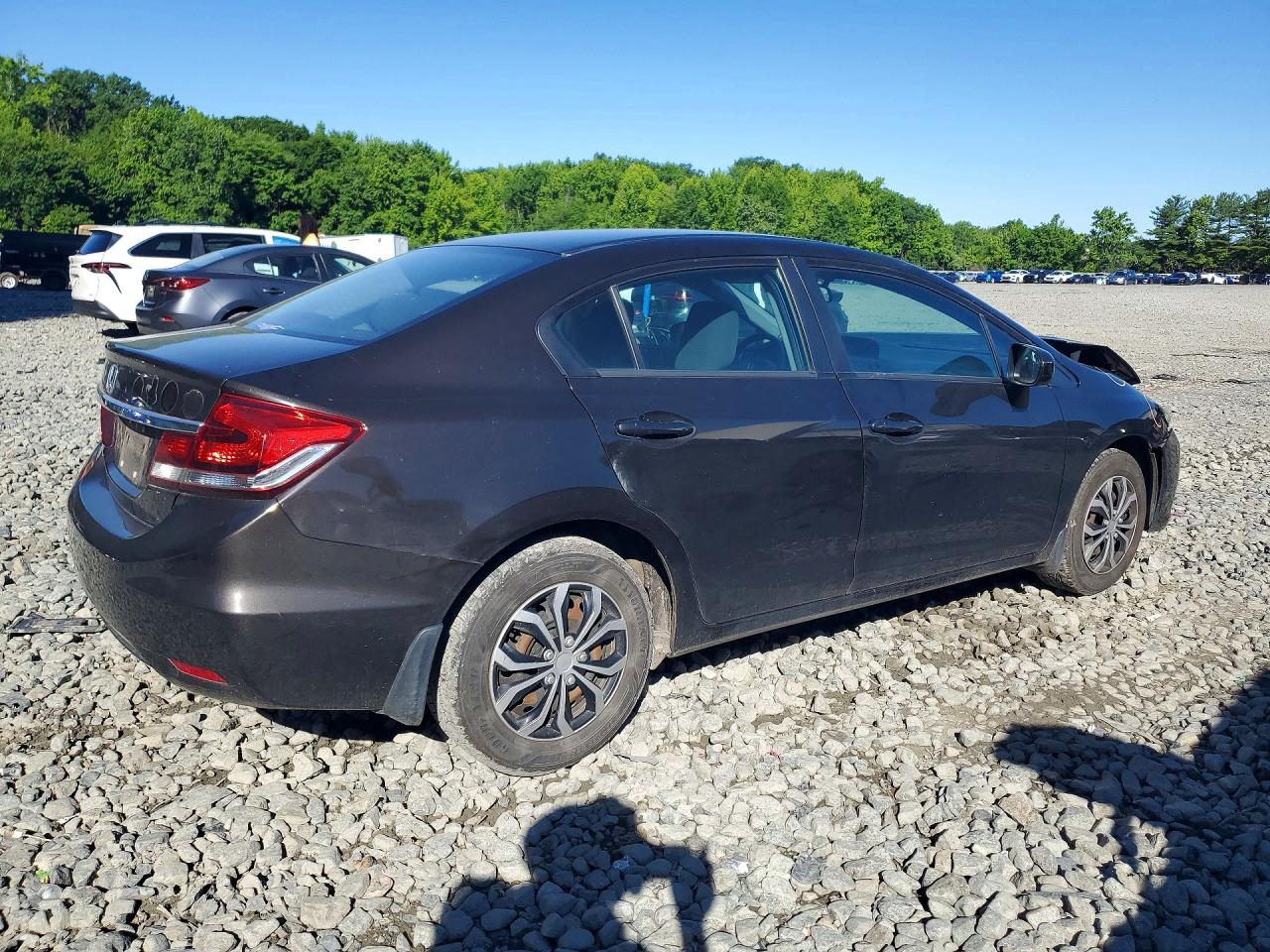 2014 Honda Civic Lx Black vin: 2HGFB2F52EH503651
