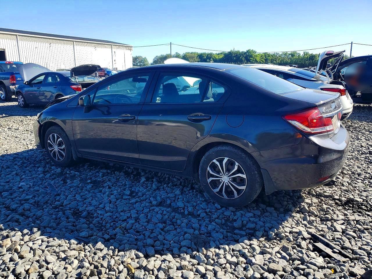 2014 Honda Civic Lx Black vin: 2HGFB2F52EH503651