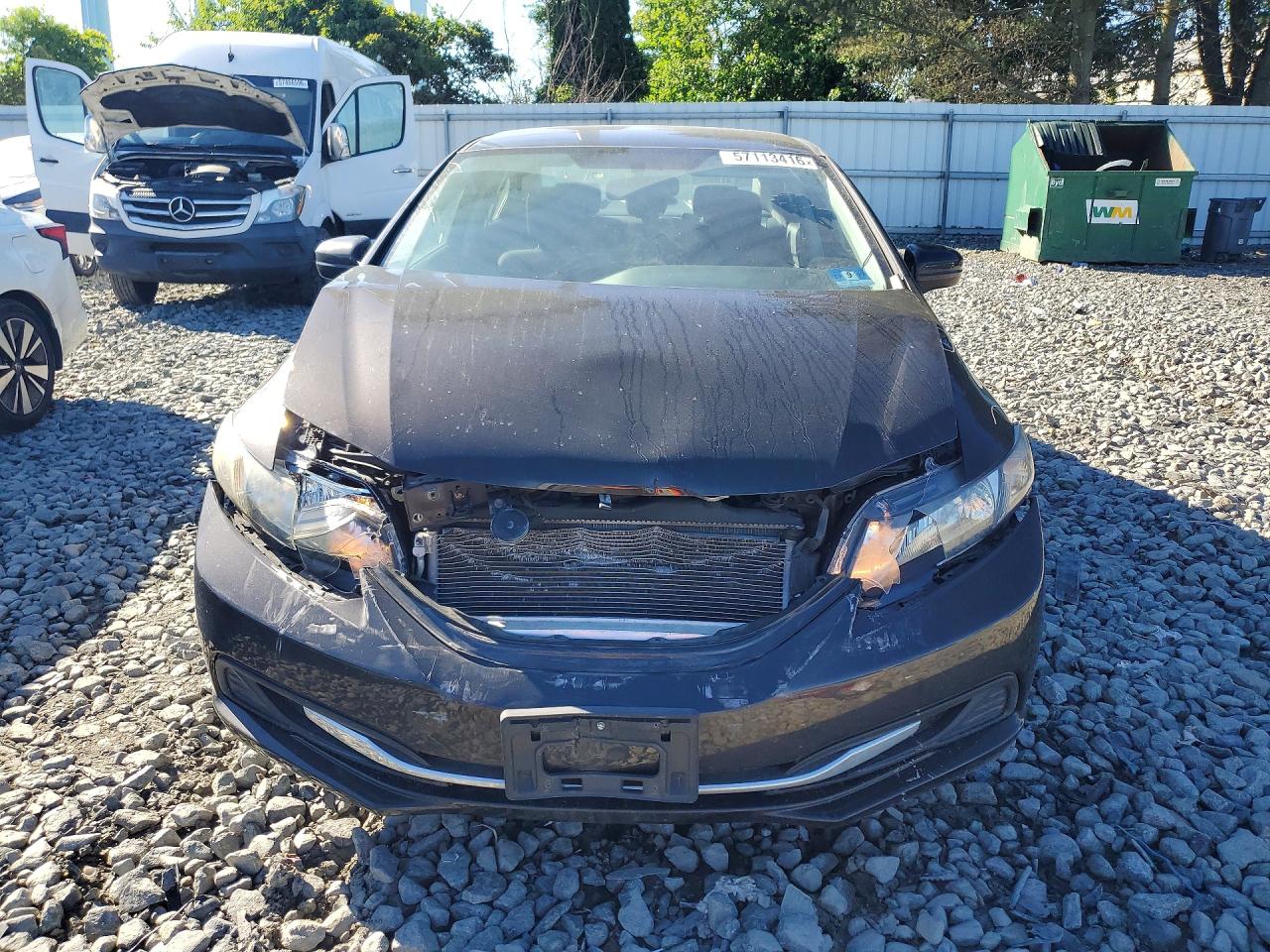 2014 Honda Civic Lx Black vin: 2HGFB2F52EH503651
