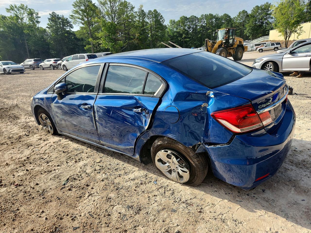 2014 Honda Civic Lx Blue vin: 2HGFB2F52EH518750