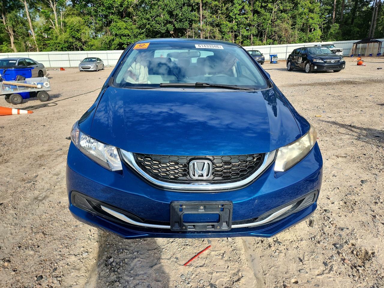 2014 Honda Civic Lx Blue vin: 2HGFB2F52EH518750