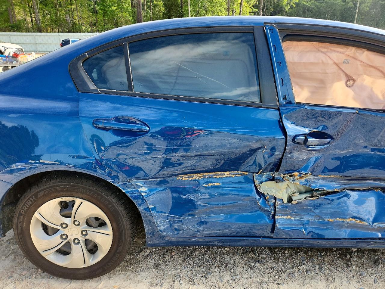 2014 Honda Civic Lx Blue vin: 2HGFB2F52EH518750