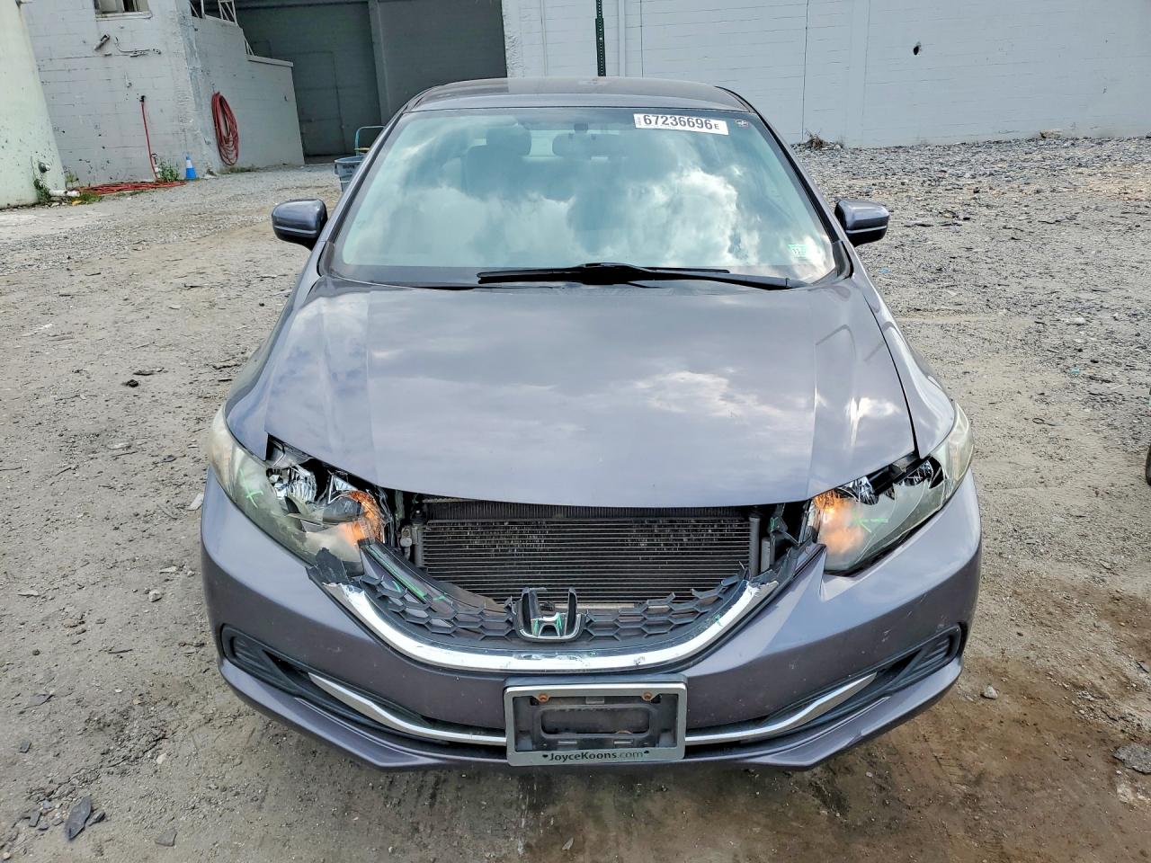 2014 Honda Civic Lx Gray vin: 2HGFB2F52EH521728