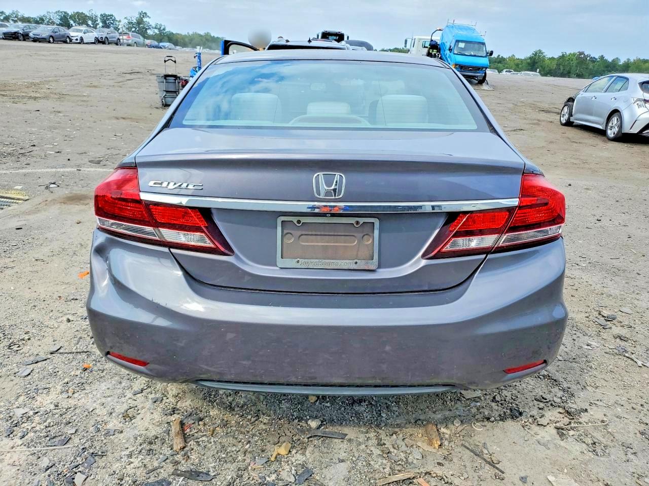2014 Honda Civic Lx Gray vin: 2HGFB2F52EH521728