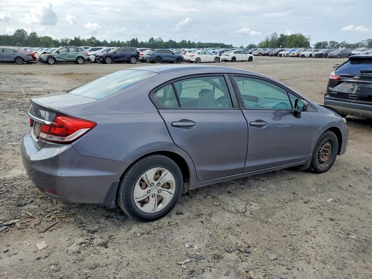 2014 Honda Civic Lx Gray vin: 2HGFB2F52EH521728