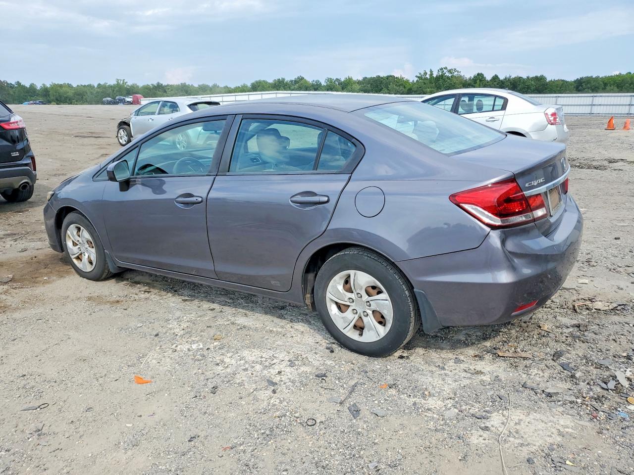 2014 Honda Civic Lx Gray vin: 2HGFB2F52EH521728