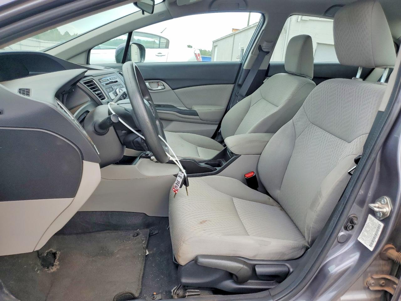 2014 Honda Civic Lx Gray vin: 2HGFB2F52EH521728