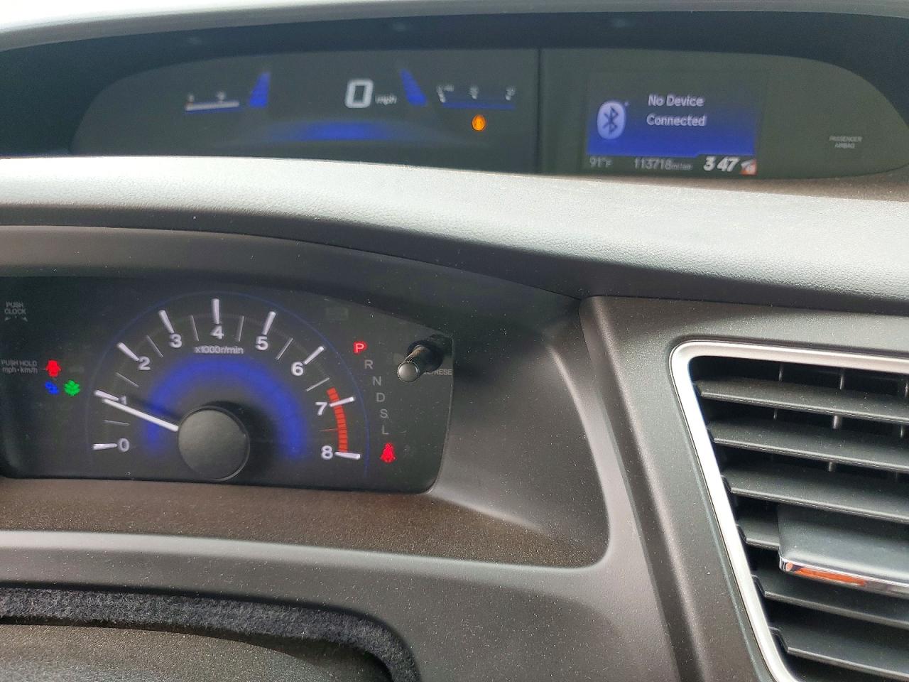 2014 Honda Civic Lx Gray vin: 2HGFB2F52EH521728