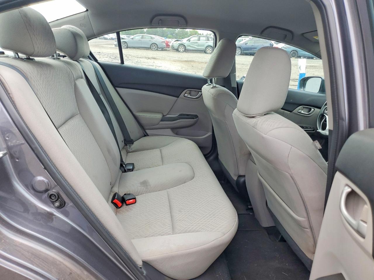 2014 Honda Civic Lx Gray vin: 2HGFB2F52EH521728